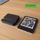 Placa de QR Code Com Relevo Personalizada Impressão 3D