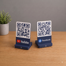 Placa de QR Code Com Relevo Personalizada Impressão 3D