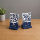 Placa de QR Code Com Relevo Personalizada Impressão 3D