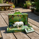 Rinoceronte Brinquedo Articulado 3D Para Pintar Exclusivo Webshopfy