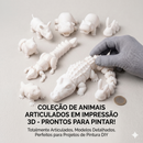 Brinquedo Articulado 3D Para Pintar – Design Exclusivo 06 Unidades