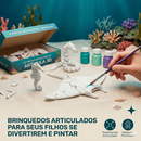 Brinquedo Articulado 3D Para Pintar – Design Exclusivo 06 Unidades